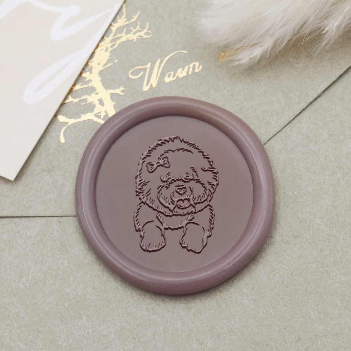 Bichon Frise Dog Wax Seal Stamp - Stamprints1
