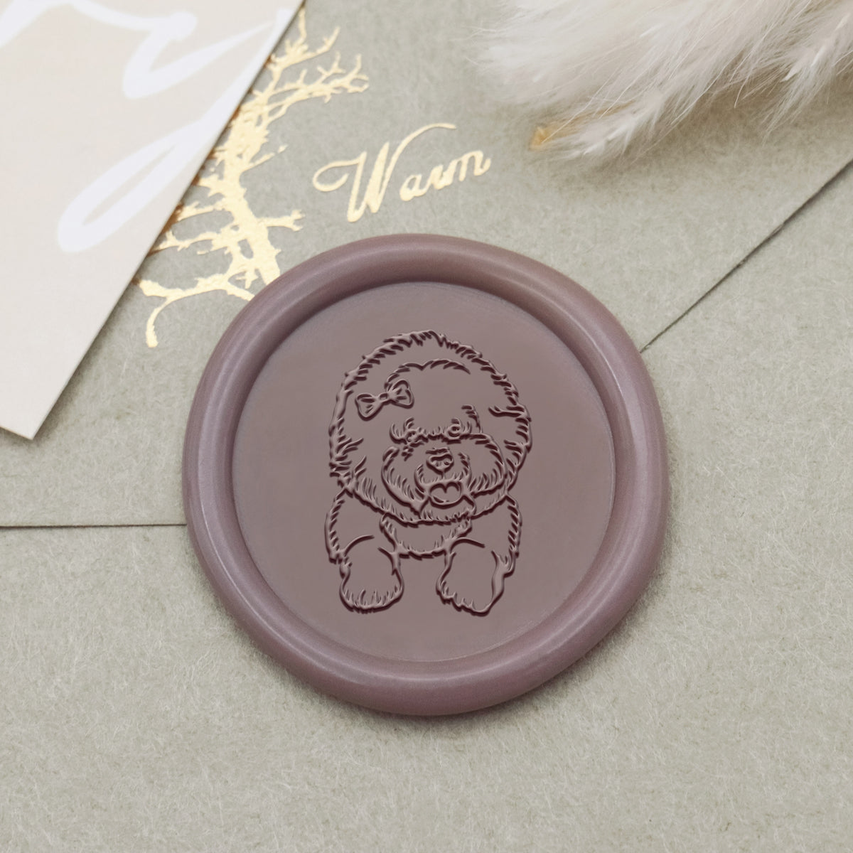 Bichon Frise Dog Wax Seal Stamp - Stamprints1