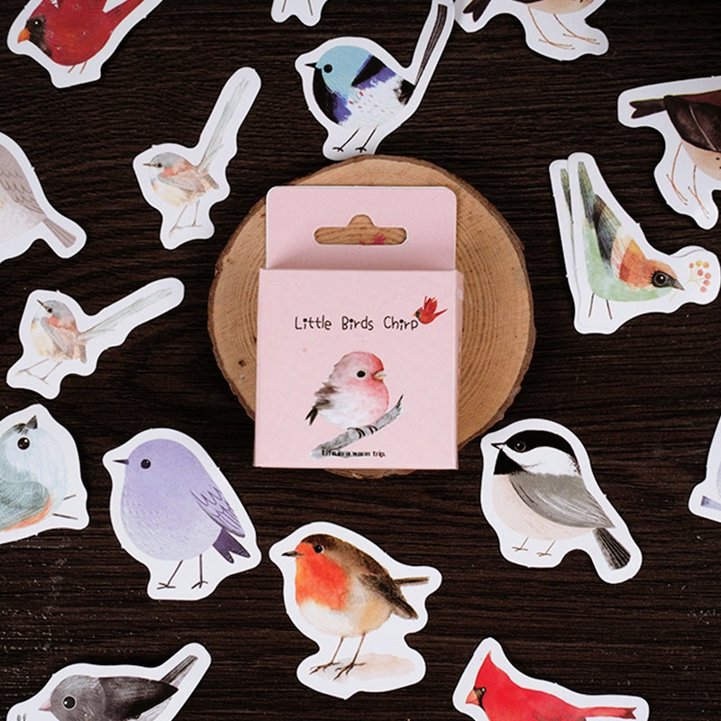Bird-Themed Animal Stickers a