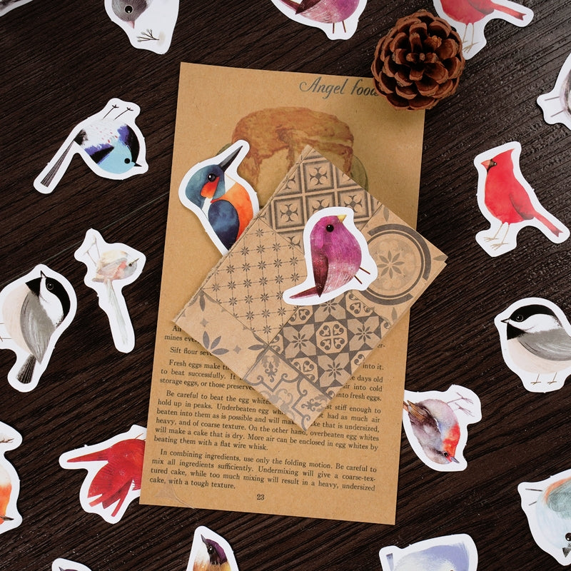 Bird-Themed Animal Stickers b