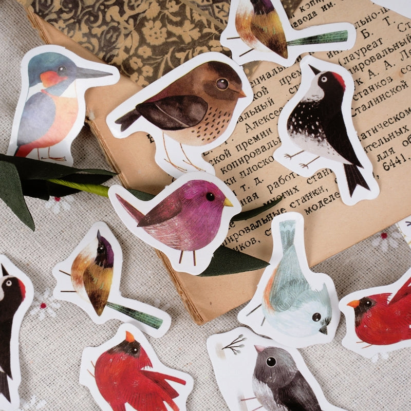 Bird-Themed Animal Stickers c2