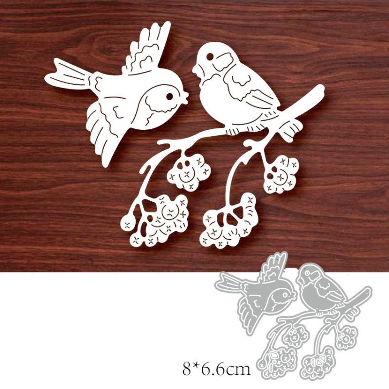 Birds on Tree Branches Carbon Steel Crafting Dies a