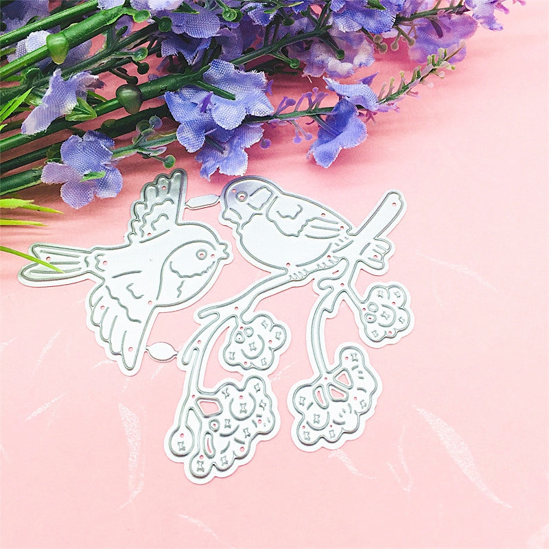 Birds on Tree Branches Carbon Steel Crafting Dies b2