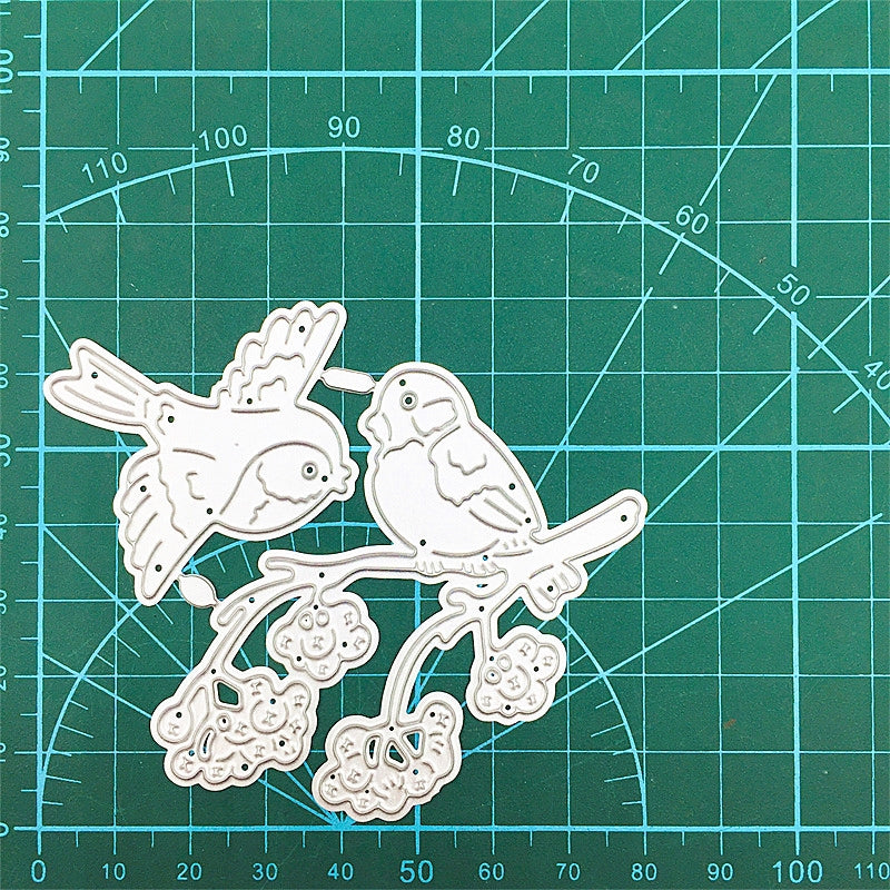 Birds on Tree Branches Carbon Steel Crafting Dies b3