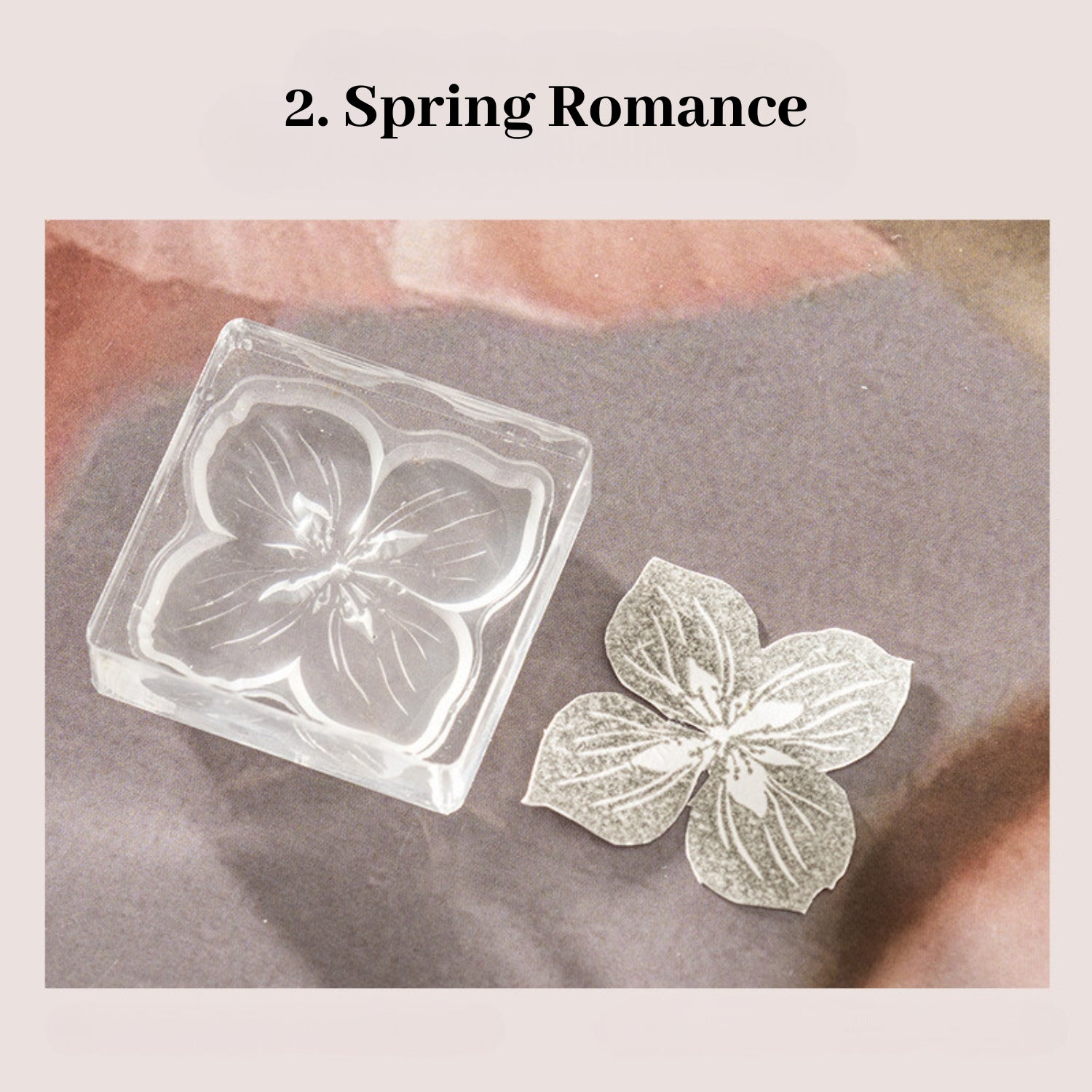 Blooming for You Series Flower Theme Acrylic Stamp 2