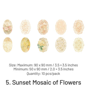 Blooming Period Series Floral Hollow Lace Paper sku-5