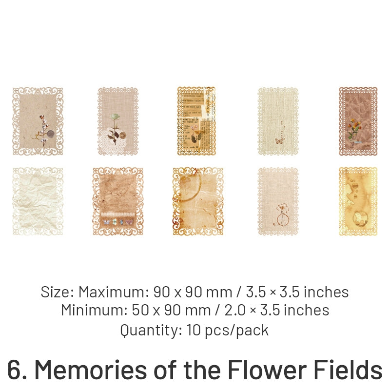 Blooming Period Series Floral Hollow Lace Paper sku-6
