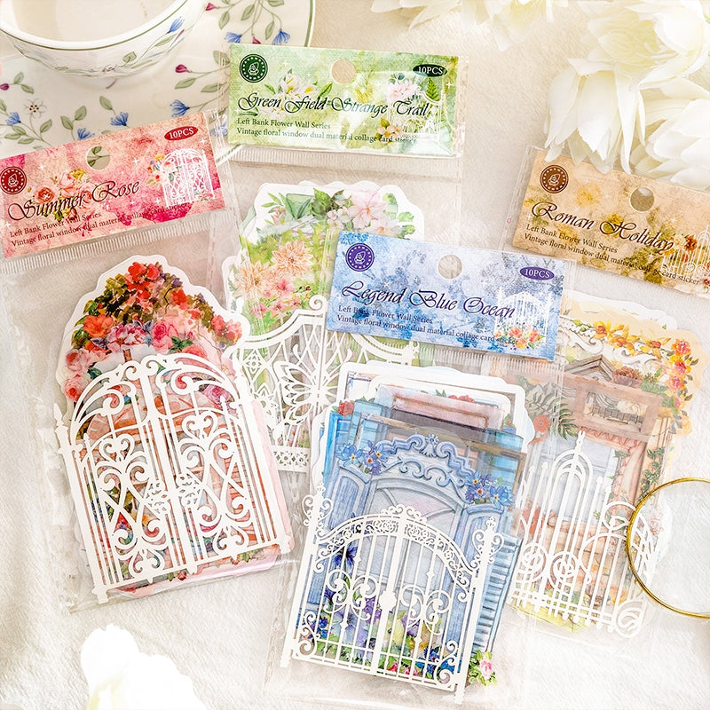 Blooming Window PET and Kraft Stickers a