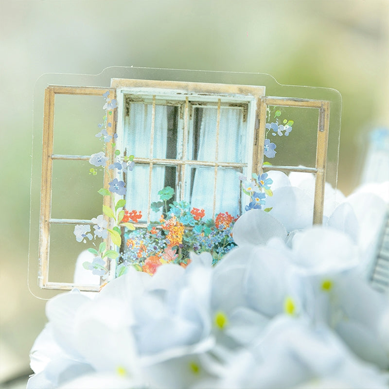 Blooming Window PET and Kraft Stickers c