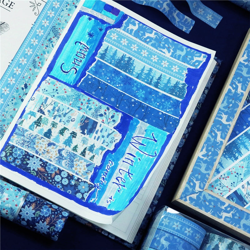 Blue Ice and Snow Washi Tape Set b