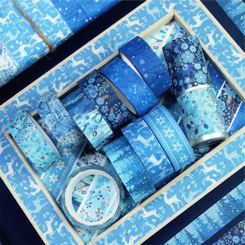 Blue Ice and Snow Washi Tape Set b2