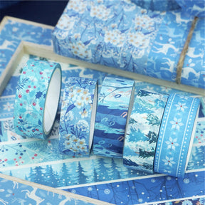 Blue Ice and Snow Washi Tape Set b3