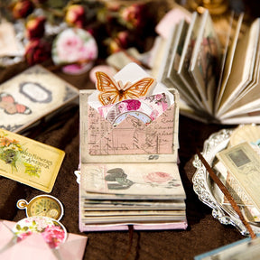 Book of Memories Mini Scrapbook Paper - Rose, Daisy, Buttefly, Magic b1