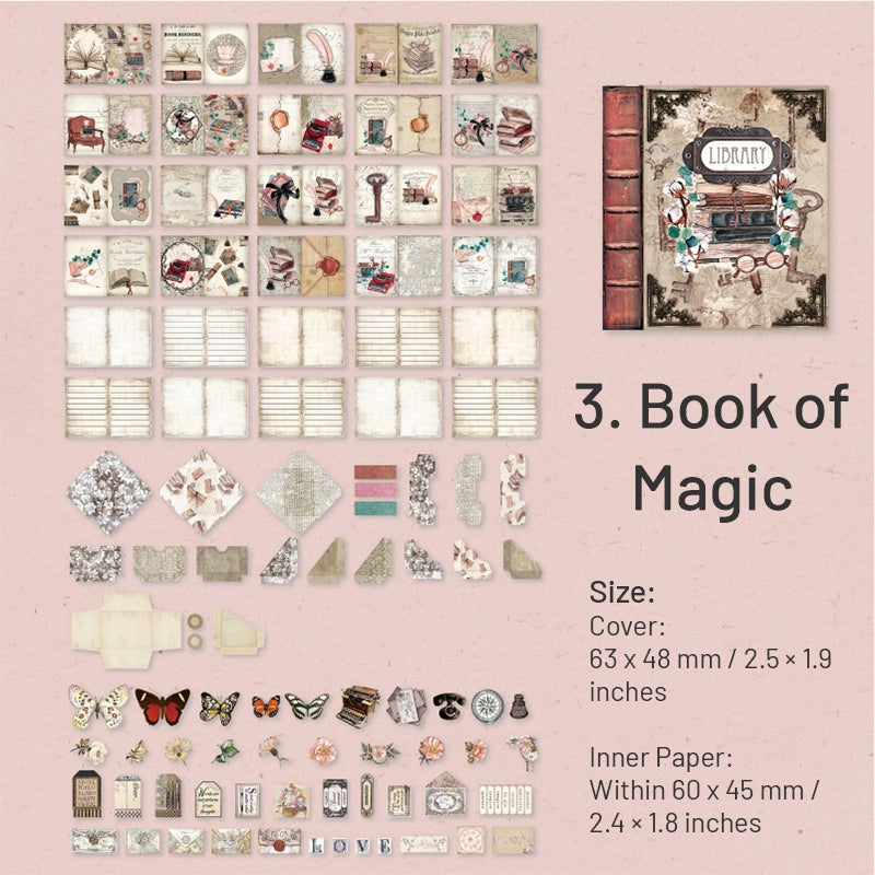 Book of Memories Mini Scrapbook Paper - Rose, Daisy, Buttefly, Magic sku-3