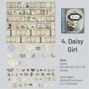 Book of Memories Mini Scrapbook Paper - Rose, Daisy, Buttefly, Magic sku-4