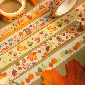 Botanical Autumn Washi Tape Set (10 Rolls) b2
