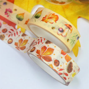 Botanical Autumn Washi Tape Set (10 Rolls) c3