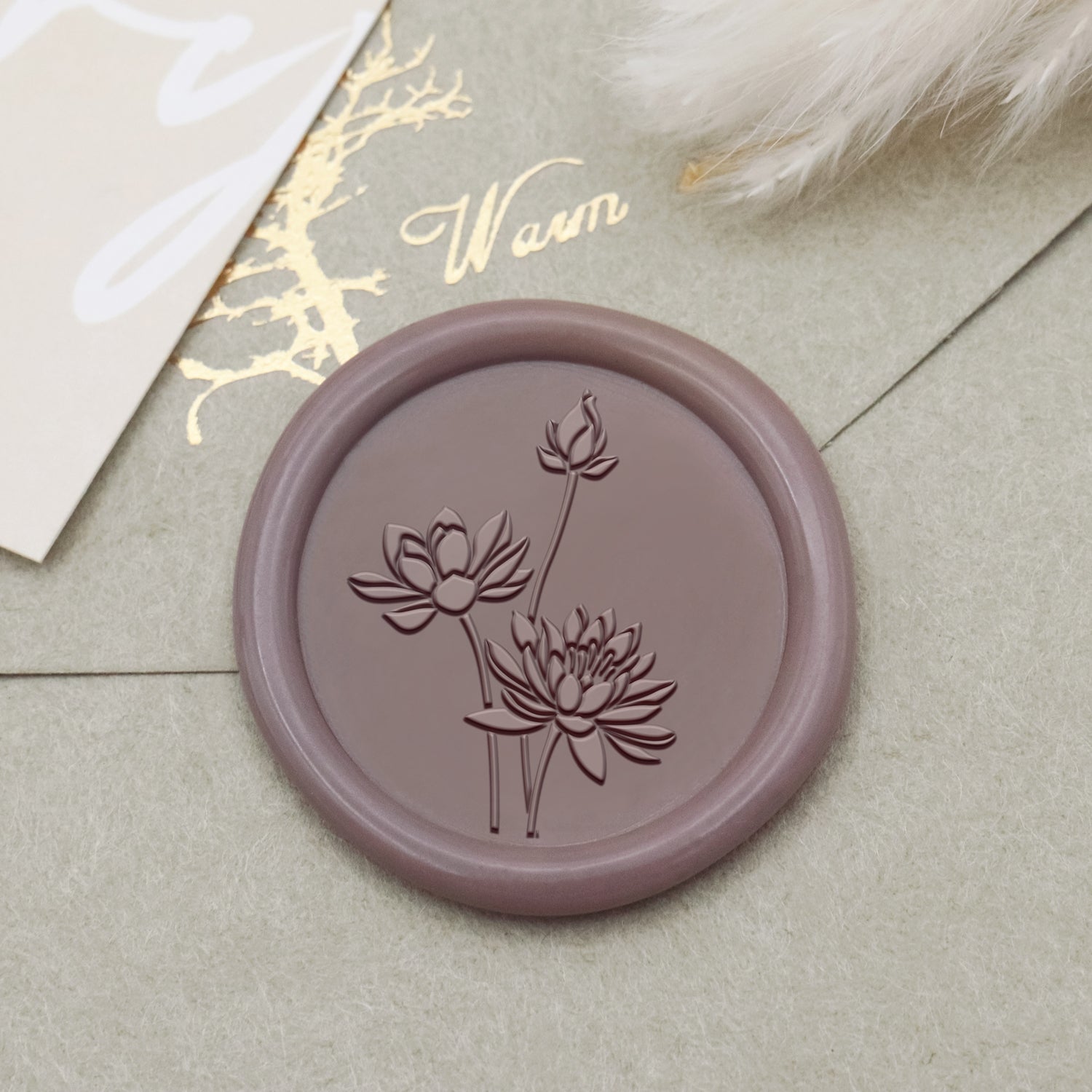 Botanical Wax Seal Stamp (18 Designs)-13 1