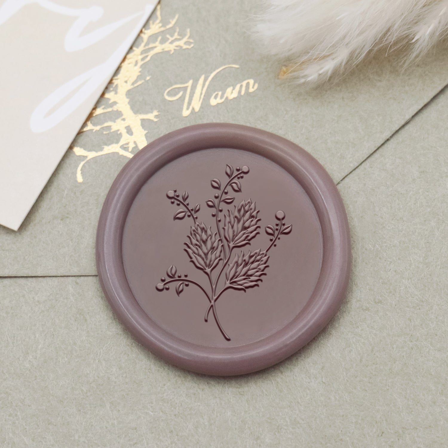 Botanical Wax Seal Stamp (18 Designs)-6 1