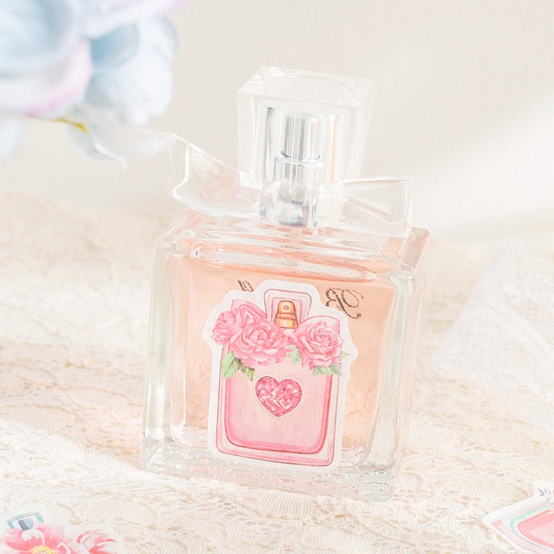 Bottle and Flower Rolled Washi Stickers b3