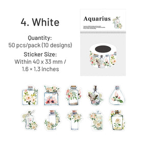 Bottle and Flower Rolled Washi Stickers sku-4