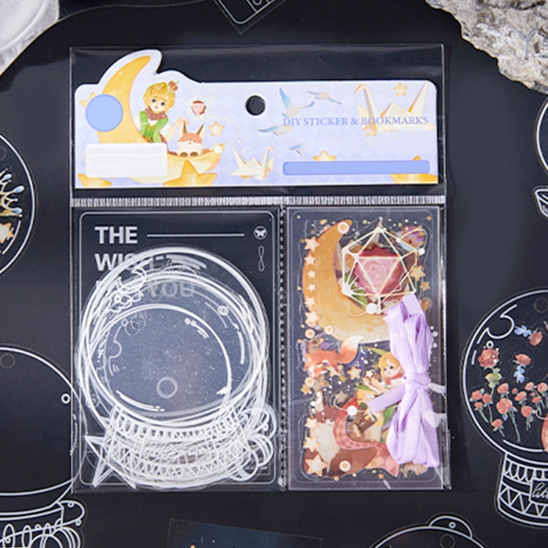Bottles Themed PET Stickers - Dessert, Little Prince, Travel, Flower, Butterfly, Plant b5