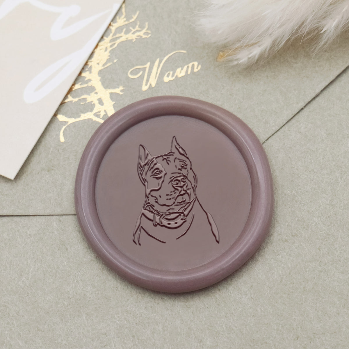 Boxer Dog Wax Seal Stamp - Stamprints1