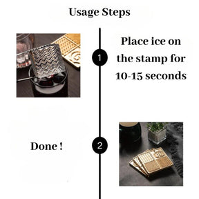 Brass Ice Cube Plate 10