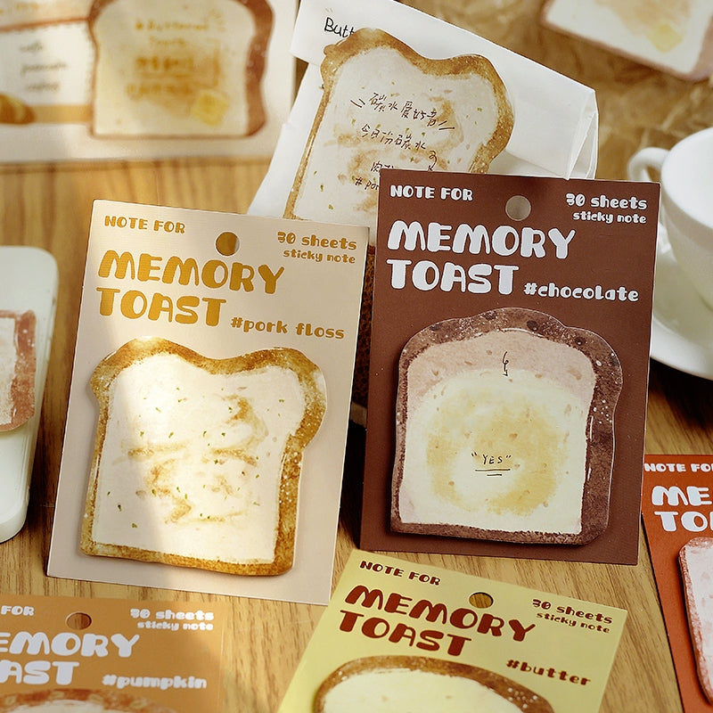 Bread Shaped Sticky Notes - 30PCS b2