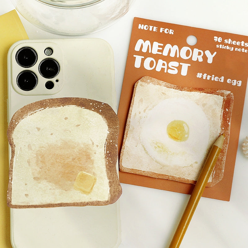 Bread Shaped Sticky Notes - 30PCS b4