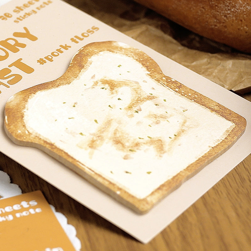 Bread Shaped Sticky Notes - 30PCS c2