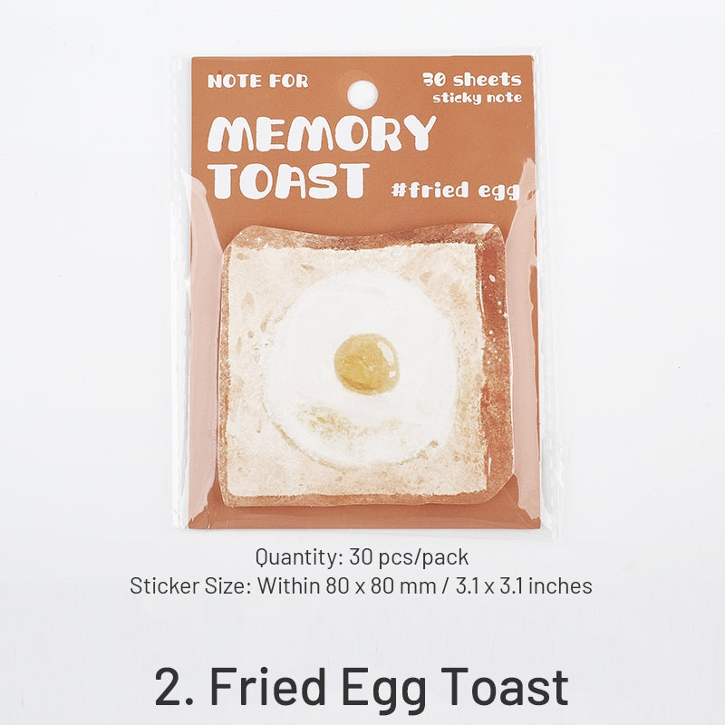 Bread Shaped Sticky Notes - 30PCS sku-2
