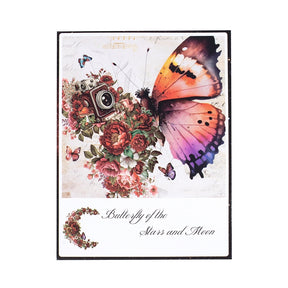 Butterfly and Moon PET Stickers b7