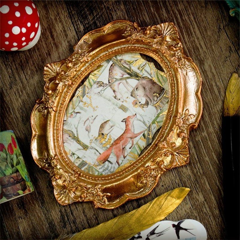 Butterfly and Nature Foil Stamped Washi Tape Set (18 Rolls) b