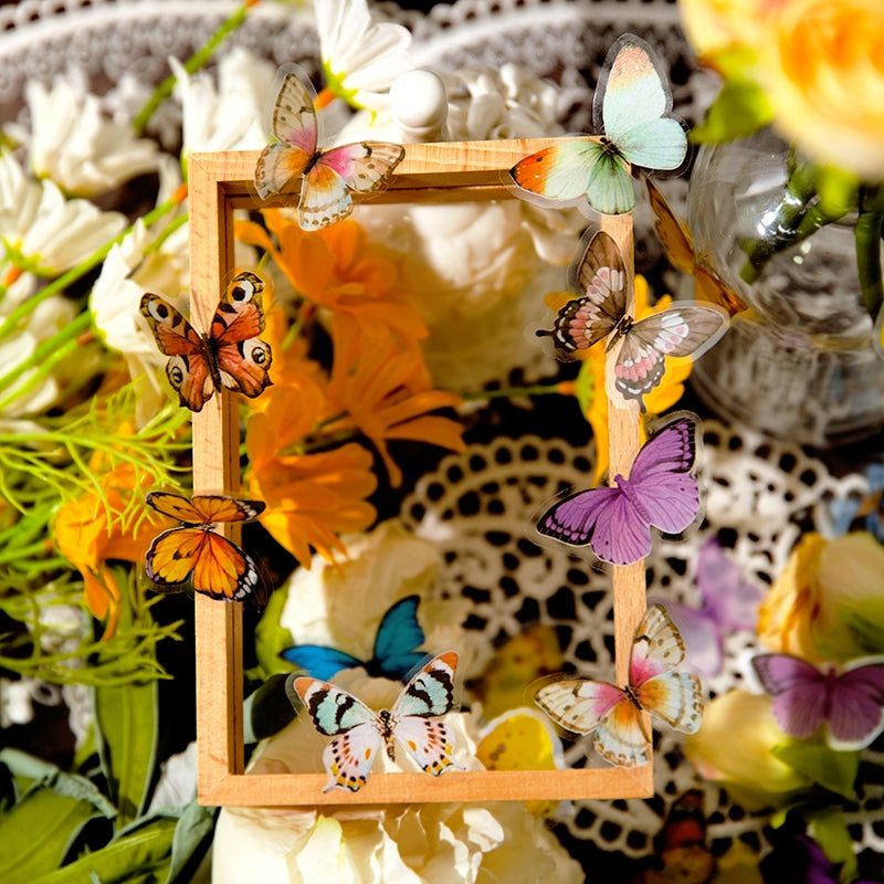 Butterfly Shadow Herbarium Series Stickers b2