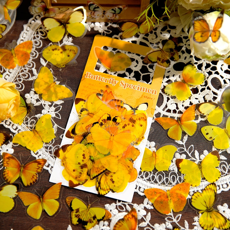 Butterfly Shadow Herbarium Series Stickers b6