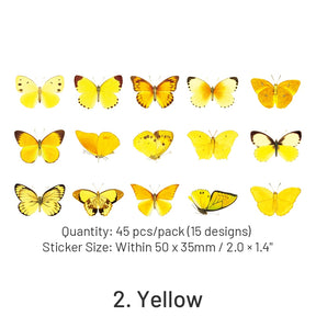 Butterfly Shadow Herbarium Series Stickers sku-2