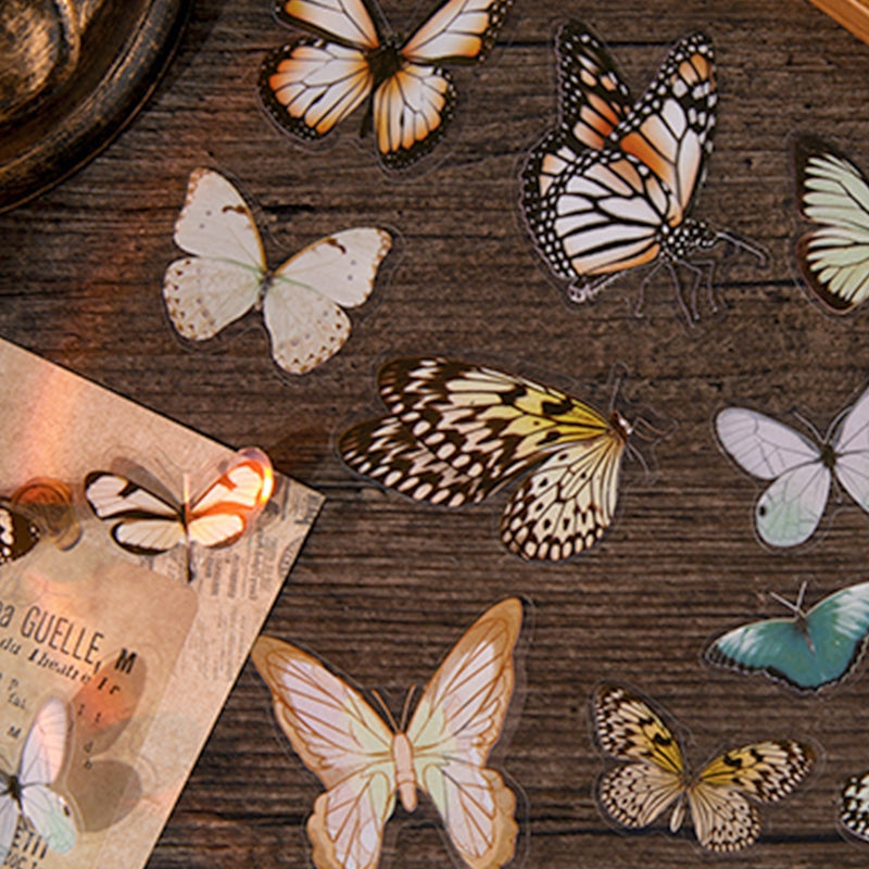Butterfly-Themed PET Decorative Sticker b5
