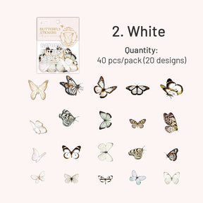 Butterfly-Themed PET Decorative Sticker sku-2