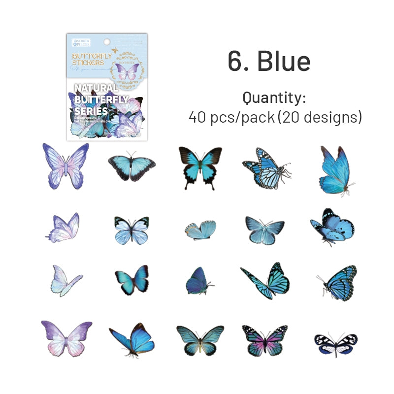 Butterfly-Themed PET Decorative Sticker sku-6