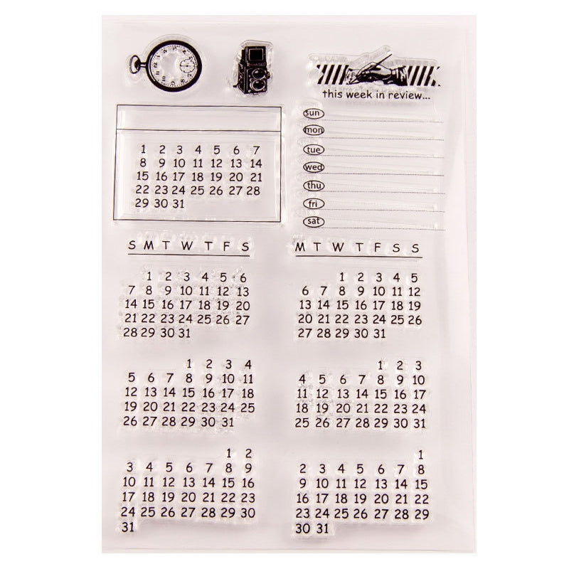 Calendar Transparent Stamps sku