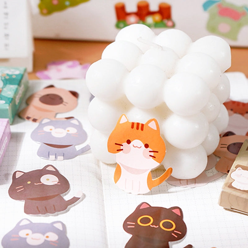 Cartoon Animal Stickers - Frog, Rabbit, Cat c