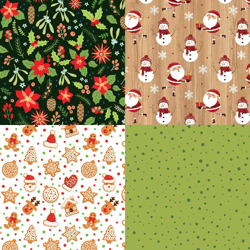 Cartoon Basic Christmas Background Paper c3