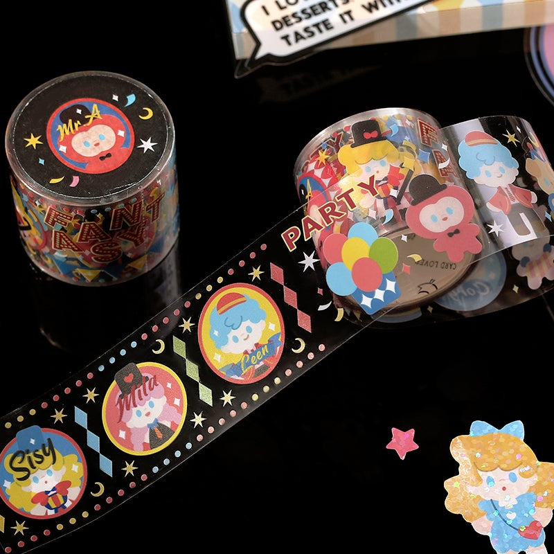 Cartoon Character PET Tape - Girl, Boy, Wardrobe, Desserts b
