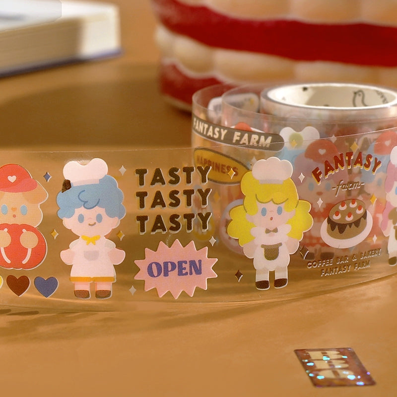 Cartoon Character PET Tape - Girl, Boy, Wardrobe, Desserts c