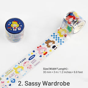 Cartoon Character PET Tape - Girl, Boy, Wardrobe, Desserts sku-2