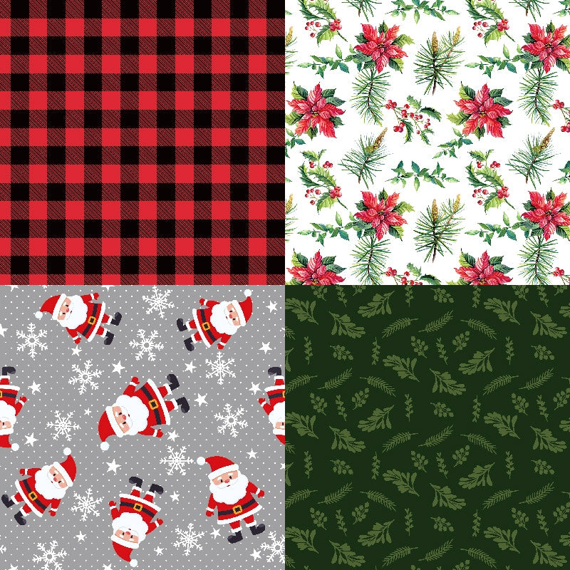 Cartoon Christmas Background Decorative Scrapbook Paper c