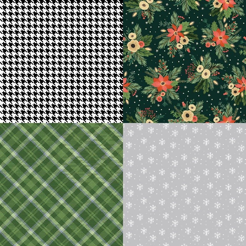 Cartoon Christmas Background Decorative Scrapbook Paper c1