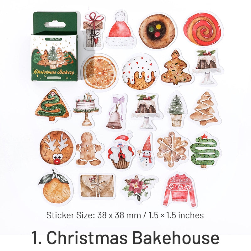 Cartoon Christmas Decorative Stickers - Food, Gifts, Stamps, Greetings sku-1