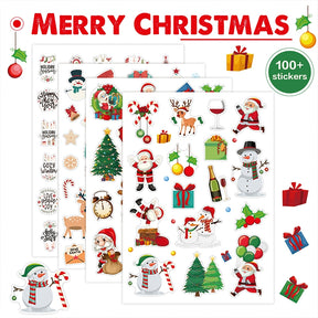 Cartoon Christmas Decorative Stickers a